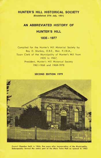 Image for An Abbreviated History of Hunter's Hill 1835-1977