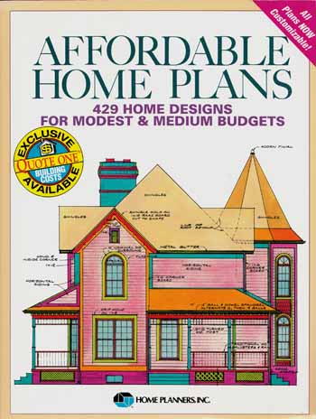 Image for Affordable Home Plans 429 Home Designs for Modest & Medium Budgets