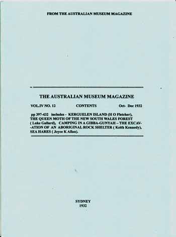 Image for The Australian Museum Magazine Vol IV No 12 Oct-Dec 1932