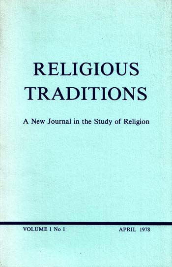 Image for The Integration of Music and Belief in Australian Aboriginal Culture in Religious Traditions Vol 1 No 1 April 1978