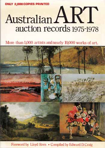 Image for Australian Art Auction Records 1975-1978+