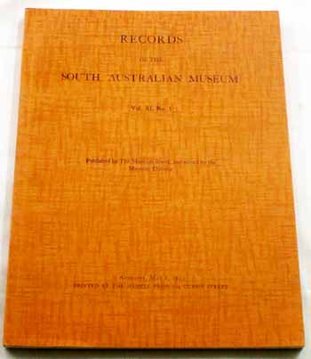 Image for Records Of The South Australian Museum Vol. XI. No 1