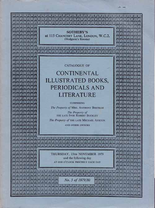Image for Catalogue of Continental Illustrated Books, Periodicals and Literature. No 5 of 1979/80
