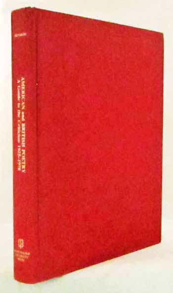 Image for American and British Poetry. A Guide to Criticism 1925-1978