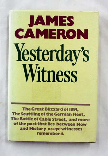 Image for Yesterday's Witness