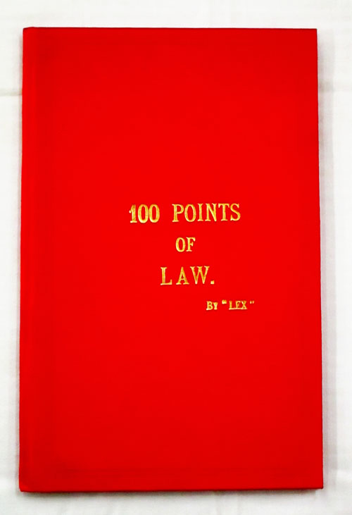 100 Points of Law for South Australian Business Men Image for 100 Points of Law for South Australian Business Men