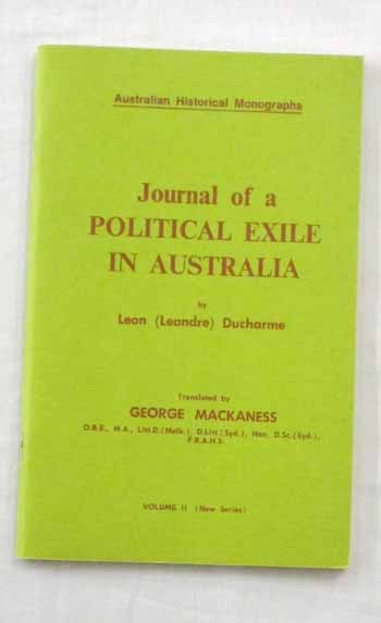 Journal of a Political Exile In Australia Image for Journal of a Political Exile In Australia