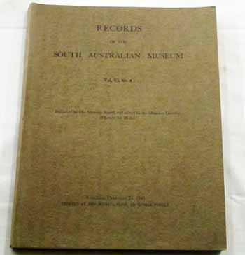 Image for Records of the South Australian Museum Volume VI No 4