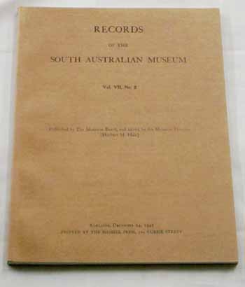 Records of the South Australian Museum Volume VII No 2 December1942 Image for Records of the South Australian Museum Volume VII No 2 December1942