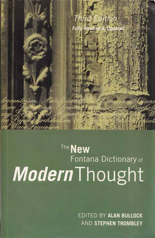 The New Fontana Dictionary of Modern Thought Image for The New Fontana Dictionary of Modern Thought