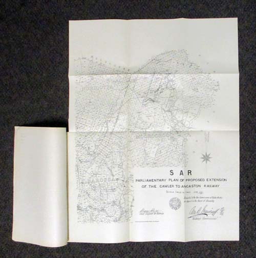 Image for Report of Commissioner of Railways on Gawler to Angaston Railway Extension with large Map. (Parliamentary Papers No 93)