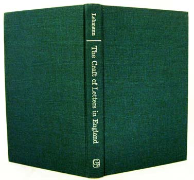 Image for The Craft of Letters in England: A symposium edited by John Lehmann